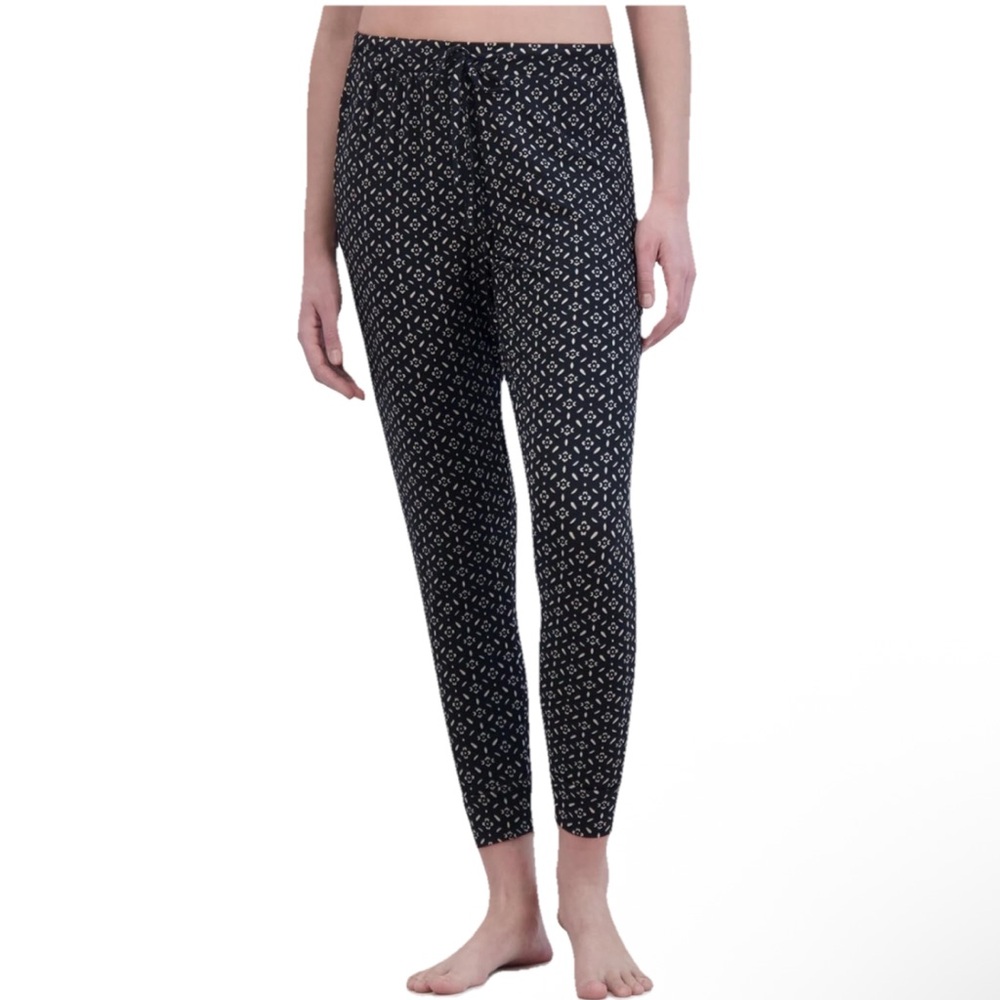 Tahari Relaxed Fit Geo Print Jogger Pajama Pants XL New With Tags